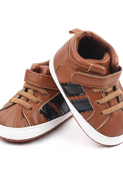Brown Lace N Hook Baby Shoes