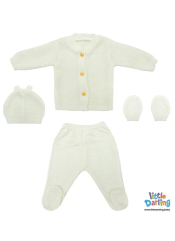 Newborn Baby Gift Set 4 Off White